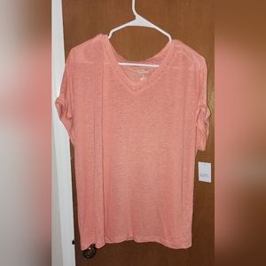 Coral Shortsleeve Top